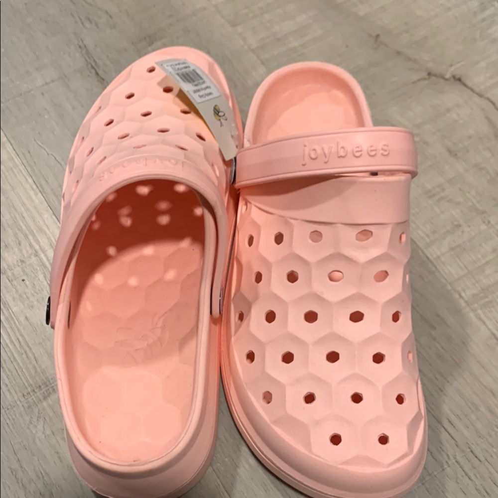 Womens Joybees Pink Clogs